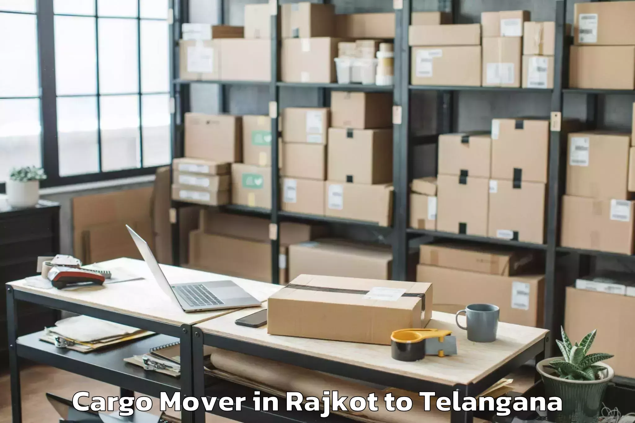 Top Rajkot to Pochampalle Cargo Mover Available